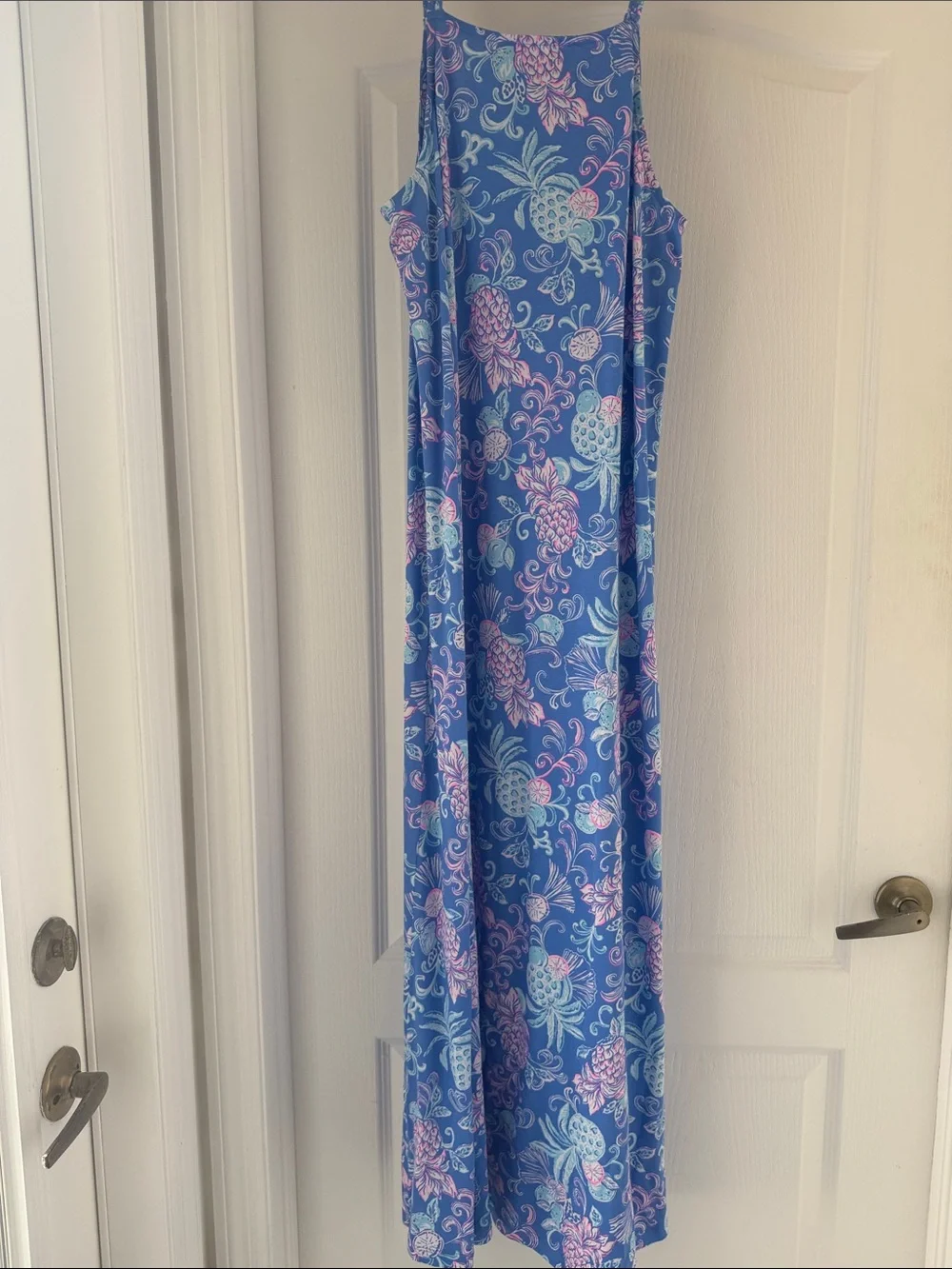 Lilly Pulitzer Blue Floral Sleeveless One-Piece